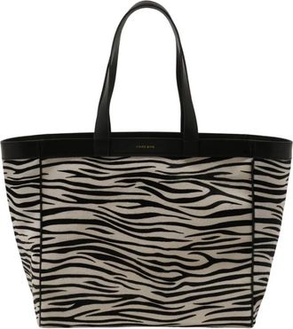 Anine Bing Medium Rio Shopper Bag - Dames - Shoppers - Zwart - ONE Size - Leer - Tassen