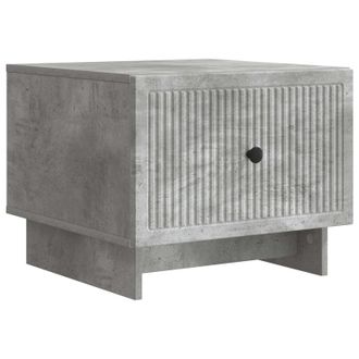 vidaXL Mesa De Caf&eacute; Gris Hormig&oacute;n 49 X 50 X 40 Cm Madera De Ingenier&iacute;a Vidaxl