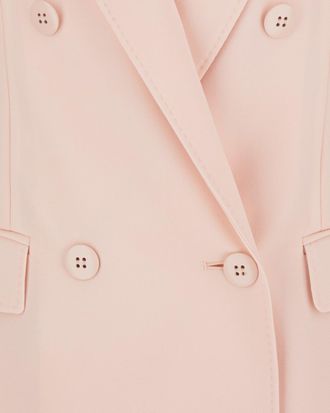 Max Mara Virgin Wool Crepe Blazer - Pink