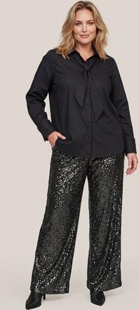 Mart Visser Mira Broek Donker Metallic Maxi