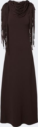 Altuzarra Fringed jersey maxi dress