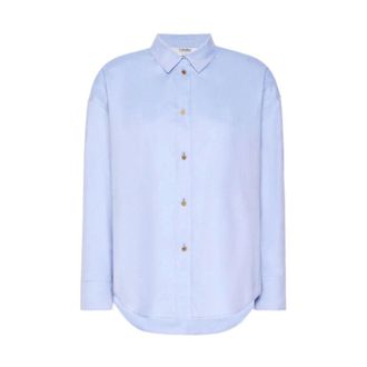 Max Mara Dames, Blouses & Shirts, Blauw, Maat: 2XS Katoen