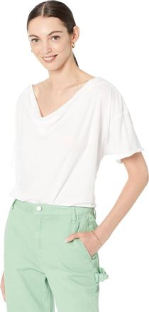 Free People Just Breathe Tee In White