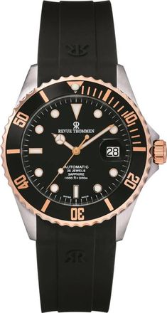 Revue Thommen Automatisch siliconen horloge - Heren - Horloges - Zwart - ONE Size - Accessoires