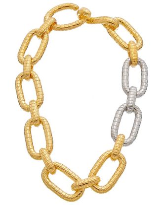 Oscar De La Renta Oscar De La Renta Mosaic Chain Bicolor Necklace