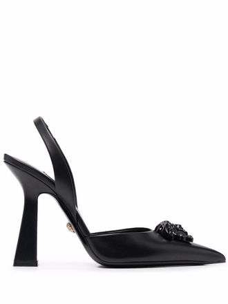 Versace La Medusa slingback pumps - Zwart