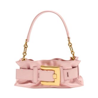 Balmain Shoulder Bags, female, Pink, Size: ONE SIZE Mini Anthem Shoulder Bag