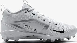 Nike Alpha Menace 4 Varsity FN0027-100 Mens White Silver Football Cleats NIN917
