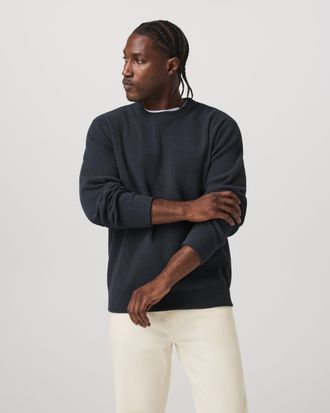 Vuori Clothing Midweight Rib Sweater | Navy | Medium