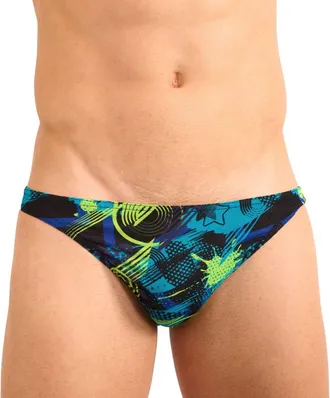 Kiniki Mens Tan Through Swim Micro Brief Swimwear - Java