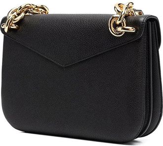 Bottega Veneta Womens Shoulder Bag Black Leather