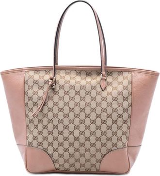 Gucci Pre-owned Gucci GG Canvas and Leather Bree Tote Ladies 323671 001998