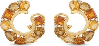 Seaman Schepps 18K Yellow Gold Colored Gemstone Earrings SS29-112125
