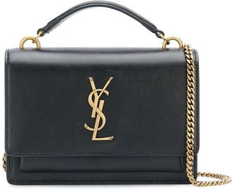 Saint Laurent Black Cassandra crossbody Bag