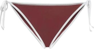 Brunello Cucinelli Brunello Cucinelli, Bikinis, female, Red, Size: 2XS Monili Bikini Top