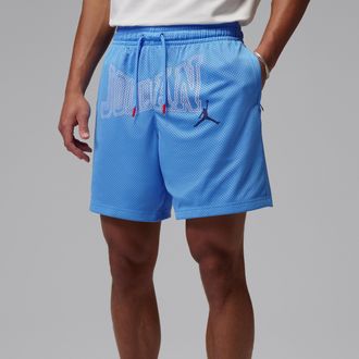 Nike Jordan Mens Jordan Brooklyn 7 Mesh Shorts in Blue | IR1485-412