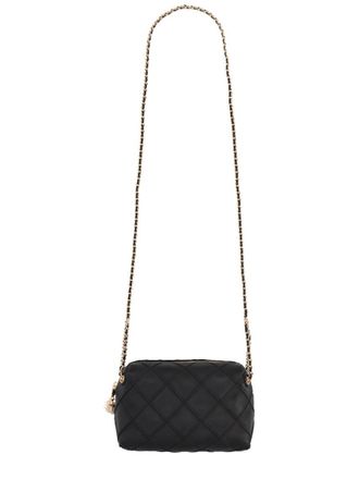 Tory Burch Womens Fleming Bag Black Leather Shoulder