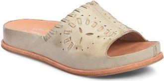 Kork-ease Tutsi Woven Platform Slide Sandal in Light Green Leather at Nordstrom, Size 10