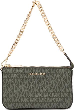Michael Kors monogram-printed mini bag - women - Fabric - One Size - Green