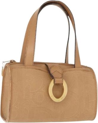 Dior Pre-owned Vintage Handtas - Dames - Vintage Handtas - Beige - ONE Size - Leer - Vintage