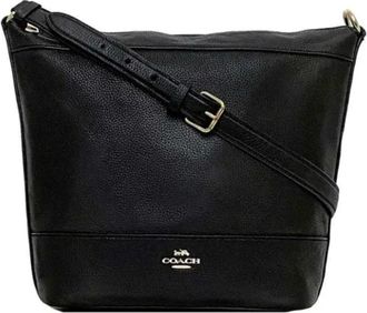 Coach Pre-owned Shoulder Bags, female, Black, Size: ONE SIZE Pre-owned Leather shoulder-bags