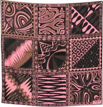 Pucci Marmo Zijden Vierkante Sjaal - Dames - Accessoires - Veelkleurig - Maat: ONE Size Zijde