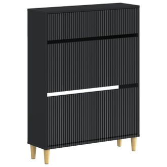 vidaXL Armario Zapatero Arnhem 78 X 24 X 103 Cm Madera De Ingenier&iacute;a Vidaxl