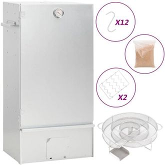 vidaXL Vidaxl - Horno Ahumador De Bbq Con Generador Humo Fr&iacute;o Acero Galvanizado