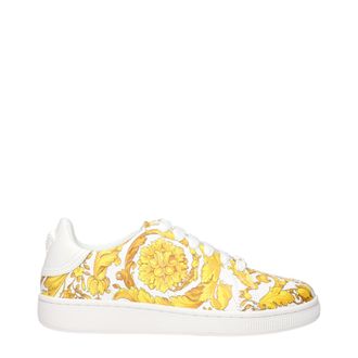 Versace White Leather Womens Sneakers