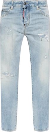 Dsquared2 Teddy Jeans - Dames - Skinny Jeans - Blauw - XL - Denim - Jeans