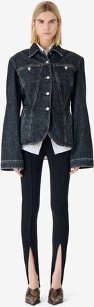 Iro Iloan Denim Jacket in Steel Denim at Nordstrom, Size 40 Eu