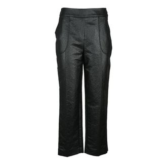 Dior Dames, Broeken, Zwart, Maat: S Polyamide