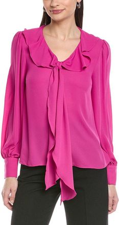 CeCe by Cynthia Steffe Cece Ruffle Tie V-Neck Top