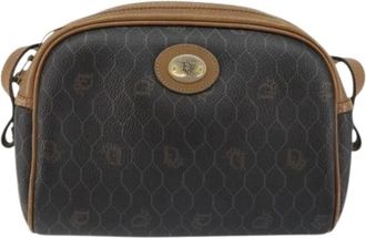 Dior Pre-owned Vintage Honeycomb Schoudertas - Dames - Vintage Schoudertas - Bruin - ONE Size - Leer - Vintage