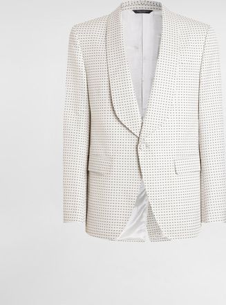 Dolce & Gabbana Single-breasted Jacket In Silk Wool - Man Suits And Blazers Multicolor 48