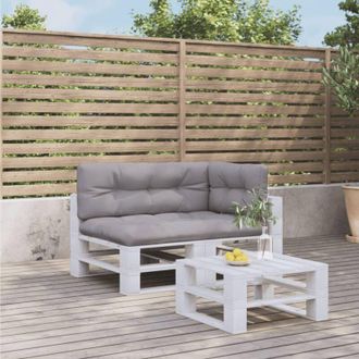 vidaXL Cuscini per Pallet 3 pz Grigi in Tessuto vidaXL 783275