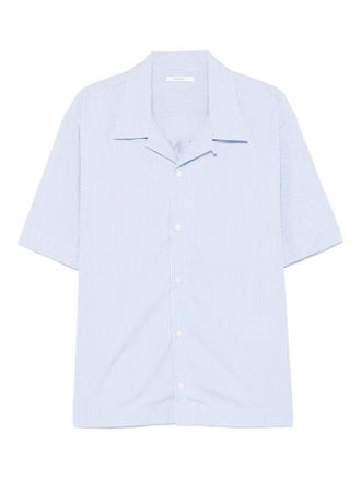 Givenchy Cotton Striped Shirt With Givenchy Stamp Print