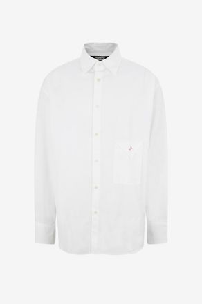 Jacquemus Hemd mit franz&ouml;sischem Kragen aus Baumwollpopeline