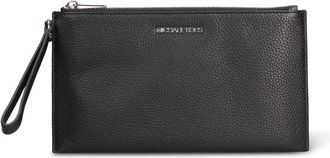 Michael Kors Jet Set Travel Large Double Zip Wristlet - Dames - Accessoires - Zwart - Maat: ONE Size Zijde