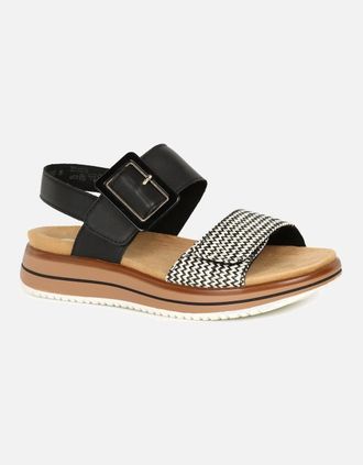 Remonte Womens Manila Womens Sandals - Black - Size: 7.5
