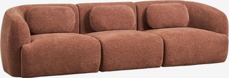 Sklum Sof&aacute; Modular De 3 Piezas En Chenilla Coquette Sklum