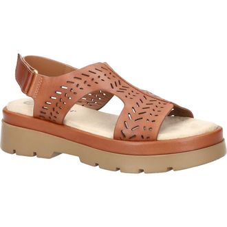 Bella Vita Indigo Slingback Platform Sandal in Tan Leather at Nordstrom, Size 6.5