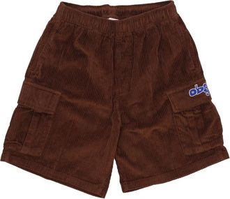 Obey Cargo Shorts met Koordtaille - Heren - Korte Broeken - Bruin - L - Katoen - Korte Broeken