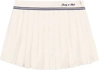 Sporty & Rich Rokken, Dames, Wit, M, Polyester, Signature Logo Abigail Skirt