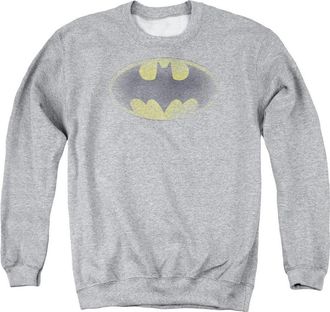 Gildan Batman Faded Logo Adult Crewneck Sweatshirt