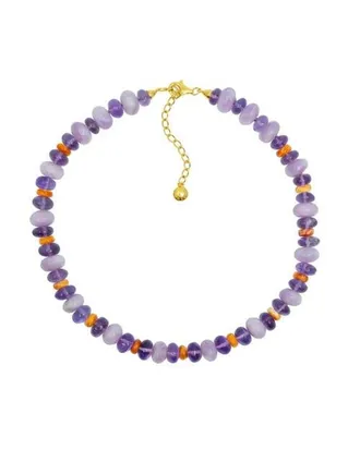 Fry Powers Agnes Collar Necklace in Purple Orange/multi at Nordstrom