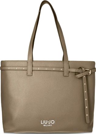 Liu Jo medium stud-detail tote bag - Neutrals