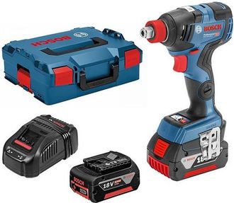 Bosch 06019g4201 Llave De Impacto A Bater&iacute;a Gdx 18v-200 C + 2 Bater&iacute;as 5,0ah + L-boxx