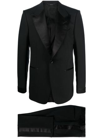 Tom Ford Completo con revers a lancia - Nero