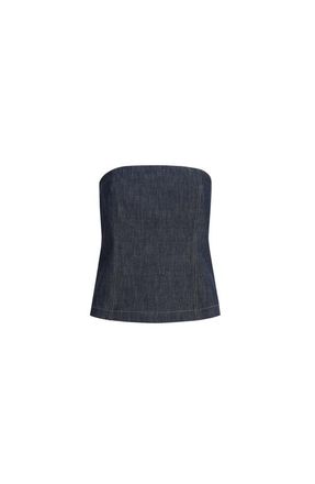 Brunello Cucinelli Bandeau top in Denim at Nordstrom, Size Xx-Large Eu